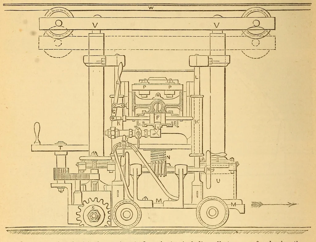 An illustration from Spons' dictionary of engineering, civil, mechanical, military, and naval; with technical terms in French, German, Italian, and Spanish, 1871, leaf 208