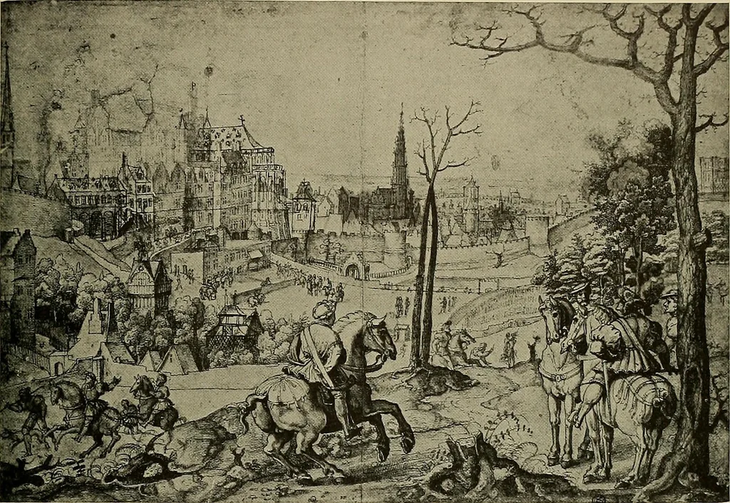 An illustration from Sport in art; an iconography of sport during four hundred years from the beginning of the fifteenth of the end of the eighteenth centuries, 1913, leaf 104