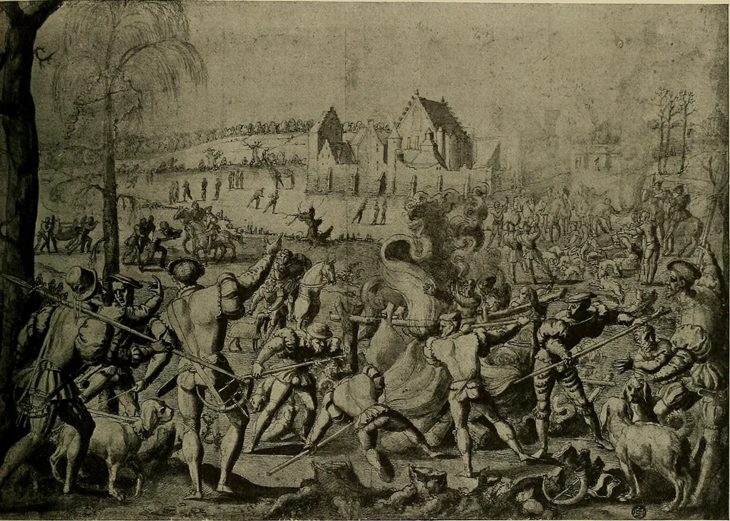 An illustration from Sport in art; an iconography of sport during four hundred years from the beginning of the fifteenth of the end of the eighteenth centuries, 1913, leaf 106
