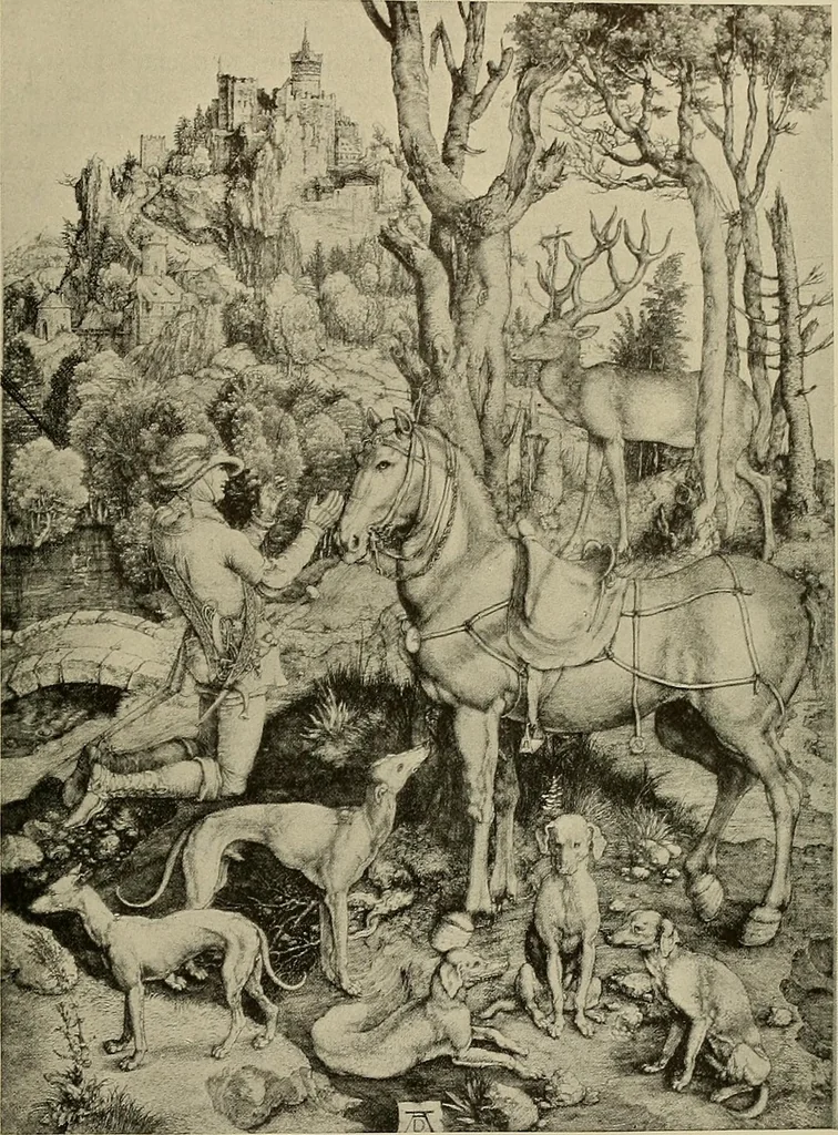 An illustration from Sport in art; an iconography of sport during four hundred years from the beginning of the fifteenth of the end of the eighteenth centuries, 1913, leaf 120