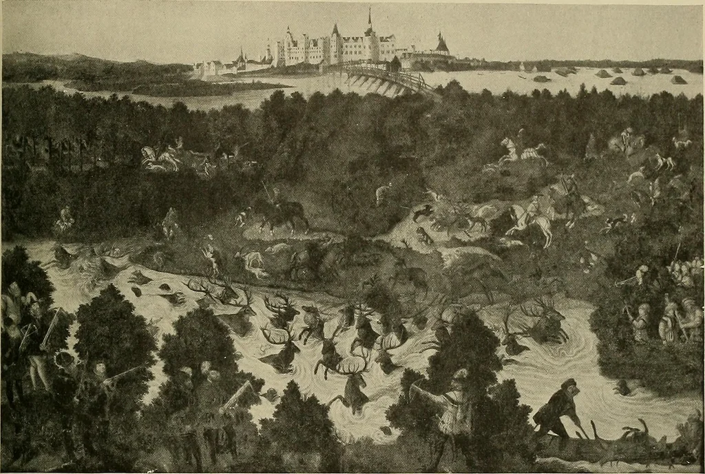 An illustration from Sport in art; an iconography of sport during four hundred years from the beginning of the fifteenth of the end of the eighteenth centuries, 1913, leaf 128