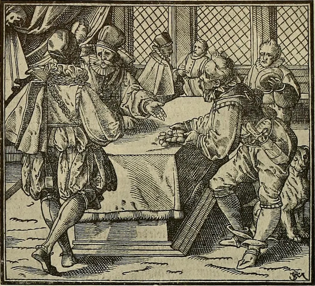 An illustration from Sport in art; an iconography of sport during four hundred years from the beginning of the fifteenth of the end of the eighteenth centuries, 1913, leaf 130