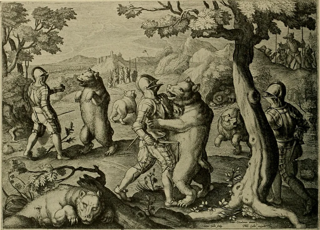 An illustration from Sport in art; an iconography of sport during four hundred years from the beginning of the fifteenth of the end of the eighteenth centuries, 1913, leaf 151