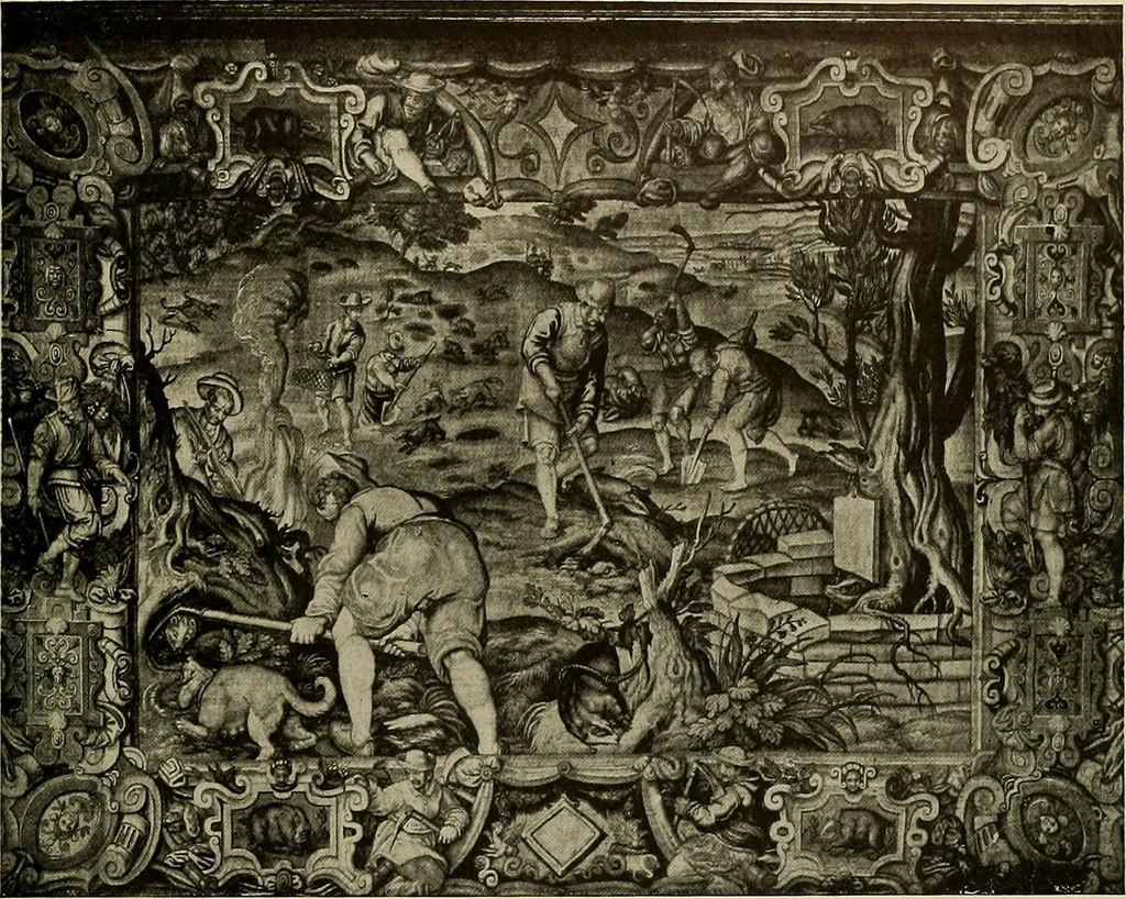 An illustration from Sport in art; an iconography of sport during four hundred years from the beginning of the fifteenth of the end of the eighteenth centuries, 1913, leaf 166