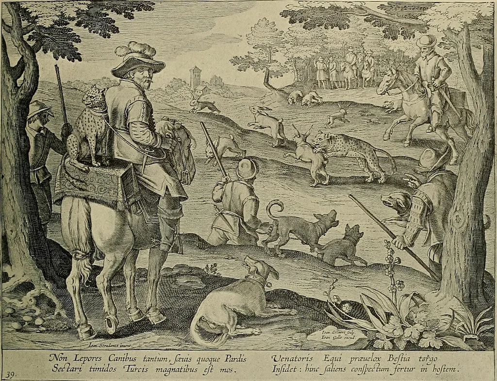 An illustration from Sport in art; an iconography of sport during four hundred years from the beginning of the fifteenth of the end of the eighteenth centuries, 1913, leaf 168