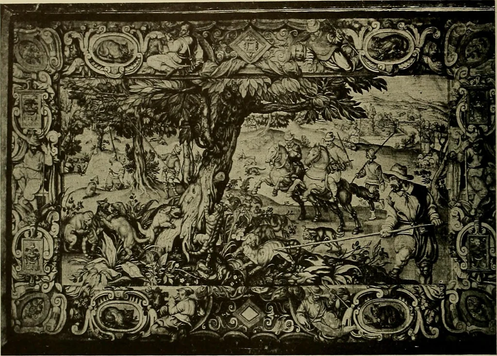 An illustration from Sport in art; an iconography of sport during four hundred years from the beginning of the fifteenth of the end of the eighteenth centuries, 1913, leaf 179