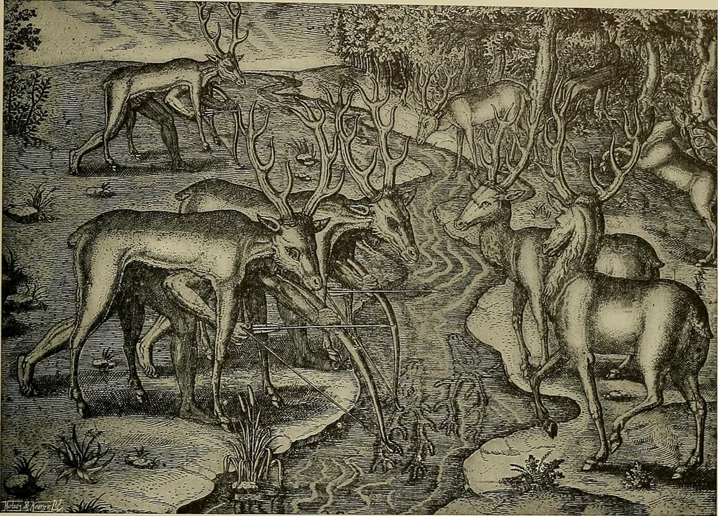 An illustration from Sport in art; an iconography of sport during four hundred years from the beginning of the fifteenth of the end of the eighteenth centuries, 1913, leaf 198