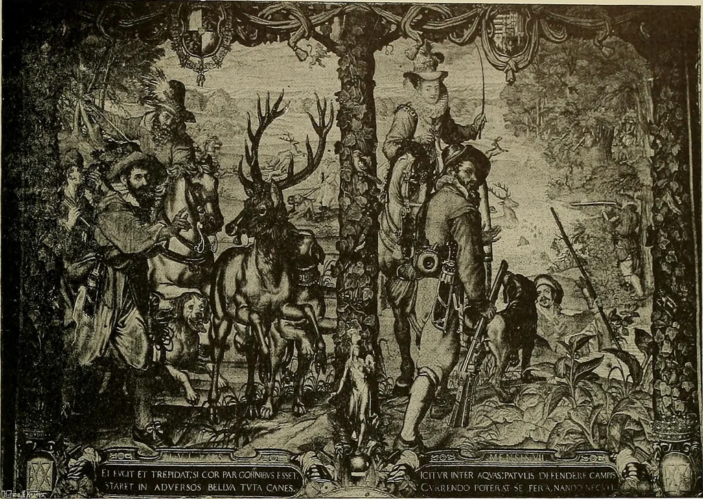An illustration from Sport in art; an iconography of sport during four hundred years from the beginning of the fifteenth of the end of the eighteenth centuries, 1913, leaf 218