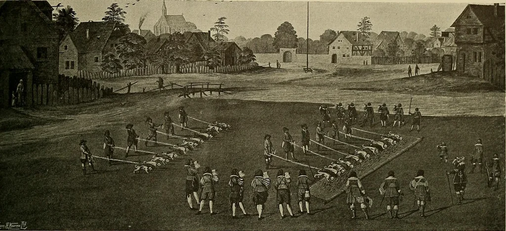 An illustration from Sport in art; an iconography of sport during four hundred years from the beginning of the fifteenth of the end of the eighteenth centuries, 1913, leaf 226