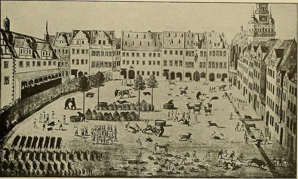 An illustration from Sport in art; an iconography of sport during four hundred years from the beginning of the fifteenth of the end of the eighteenth centuries, 1913, leaf 234