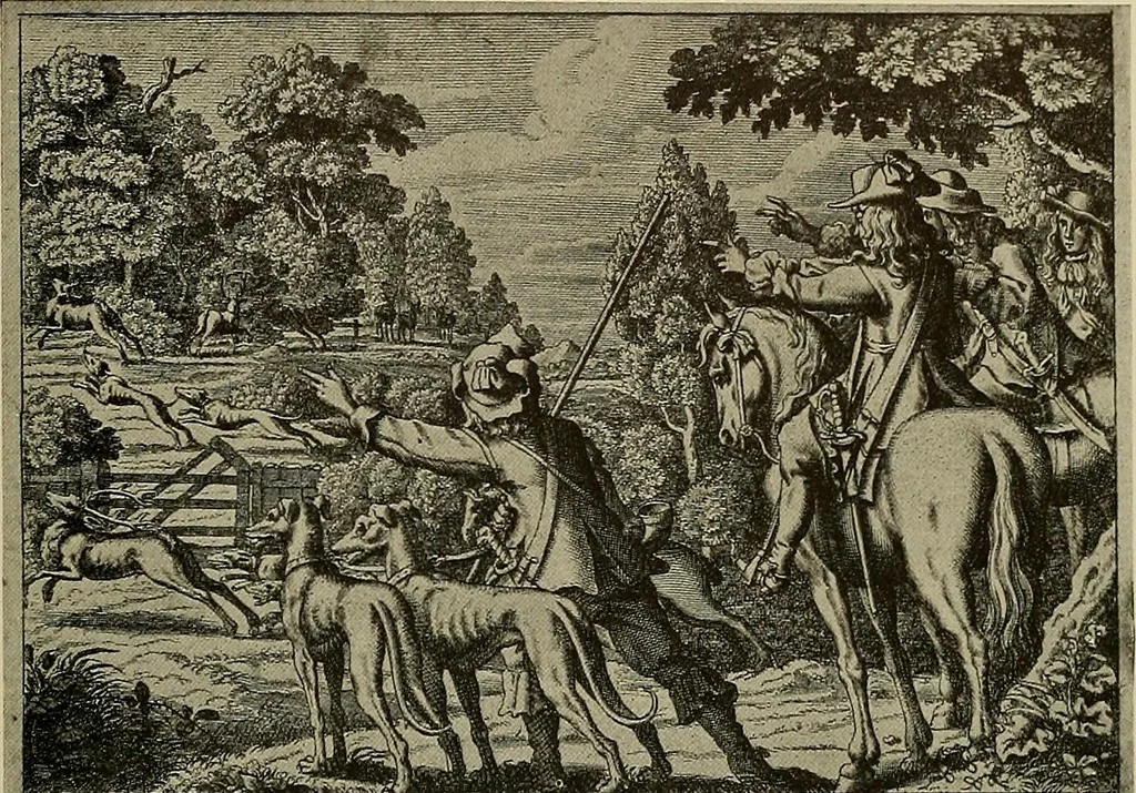 An illustration from Sport in art; an iconography of sport during four hundred years from the beginning of the fifteenth of the end of the eighteenth centuries, 1913, leaf 248