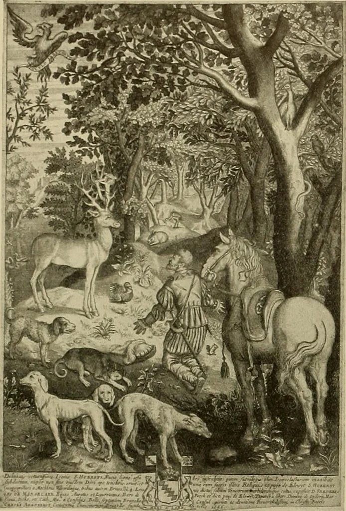 An illustration from Sport in art; an iconography of sport during four hundred years from the beginning of the fifteenth of the end of the eighteenth centuries, 1913, leaf 251