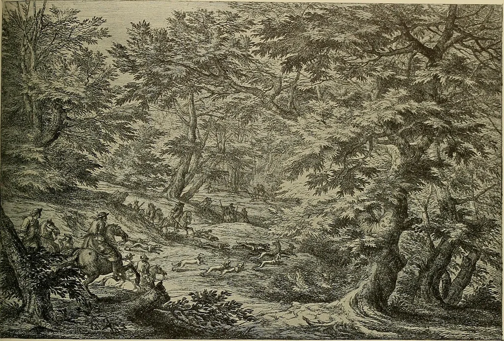 An illustration from Sport in art; an iconography of sport during four hundred years from the beginning of the fifteenth of the end of the eighteenth centuries, 1913, leaf 252
