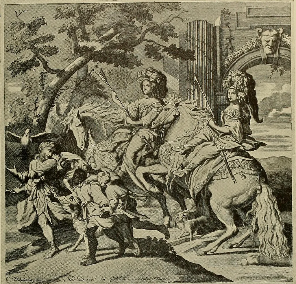 An illustration from Sport in art; an iconography of sport during four hundred years from the beginning of the fifteenth of the end of the eighteenth centuries, 1913, leaf 254
