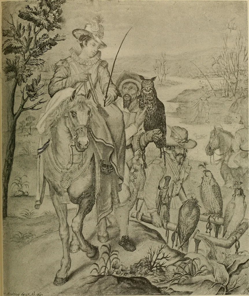 An illustration from Sport in art; an iconography of sport during four hundred years from the beginning of the fifteenth of the end of the eighteenth centuries, 1913, leaf 258
