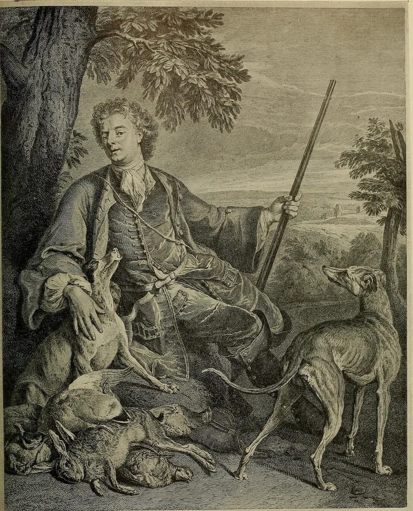 An illustration from Sport in art; an iconography of sport during four hundred years from the beginning of the fifteenth of the end of the eighteenth centuries, 1913, leaf 268