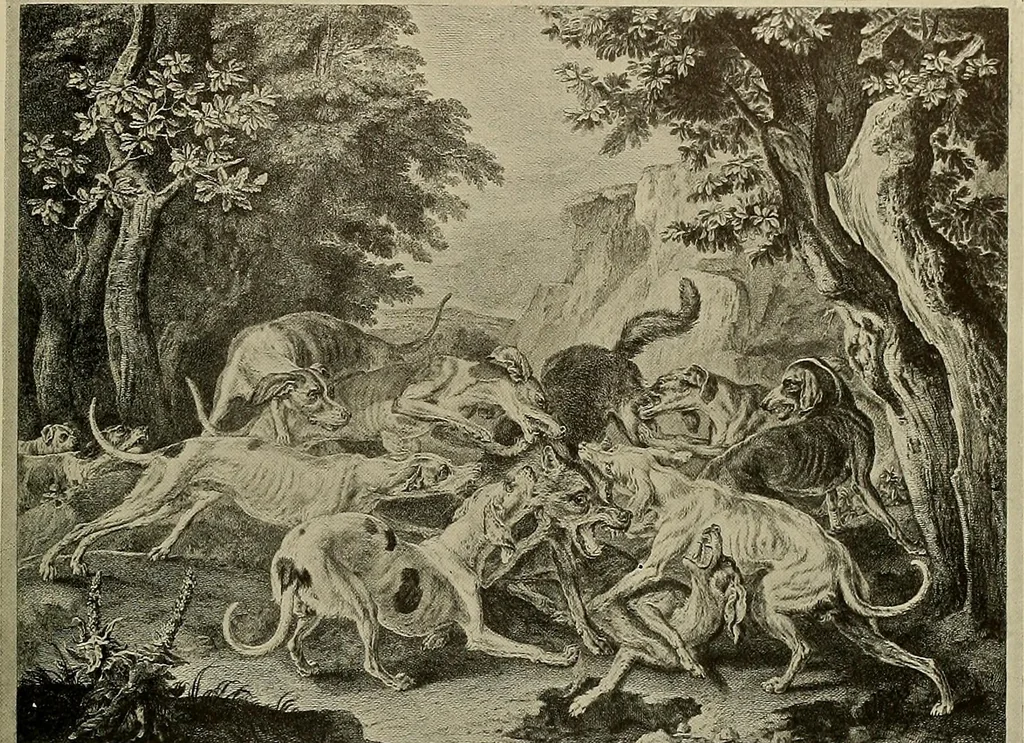 An illustration from Sport in art; an iconography of sport during four hundred years from the beginning of the fifteenth of the end of the eighteenth centuries, 1913, leaf 270