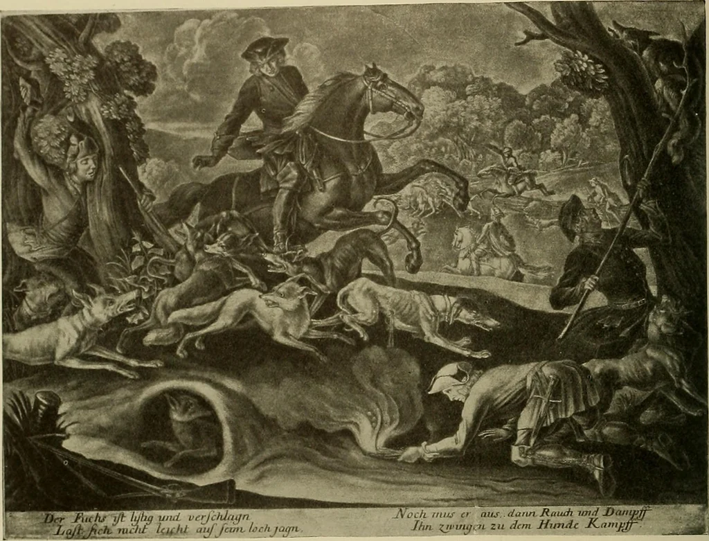 An illustration from Sport in art; an iconography of sport during four hundred years from the beginning of the fifteenth of the end of the eighteenth centuries, 1913, leaf 273