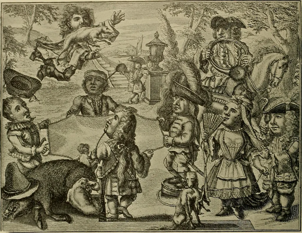 An illustration from Sport in art; an iconography of sport during four hundred years from the beginning of the fifteenth of the end of the eighteenth centuries, 1913, leaf 277