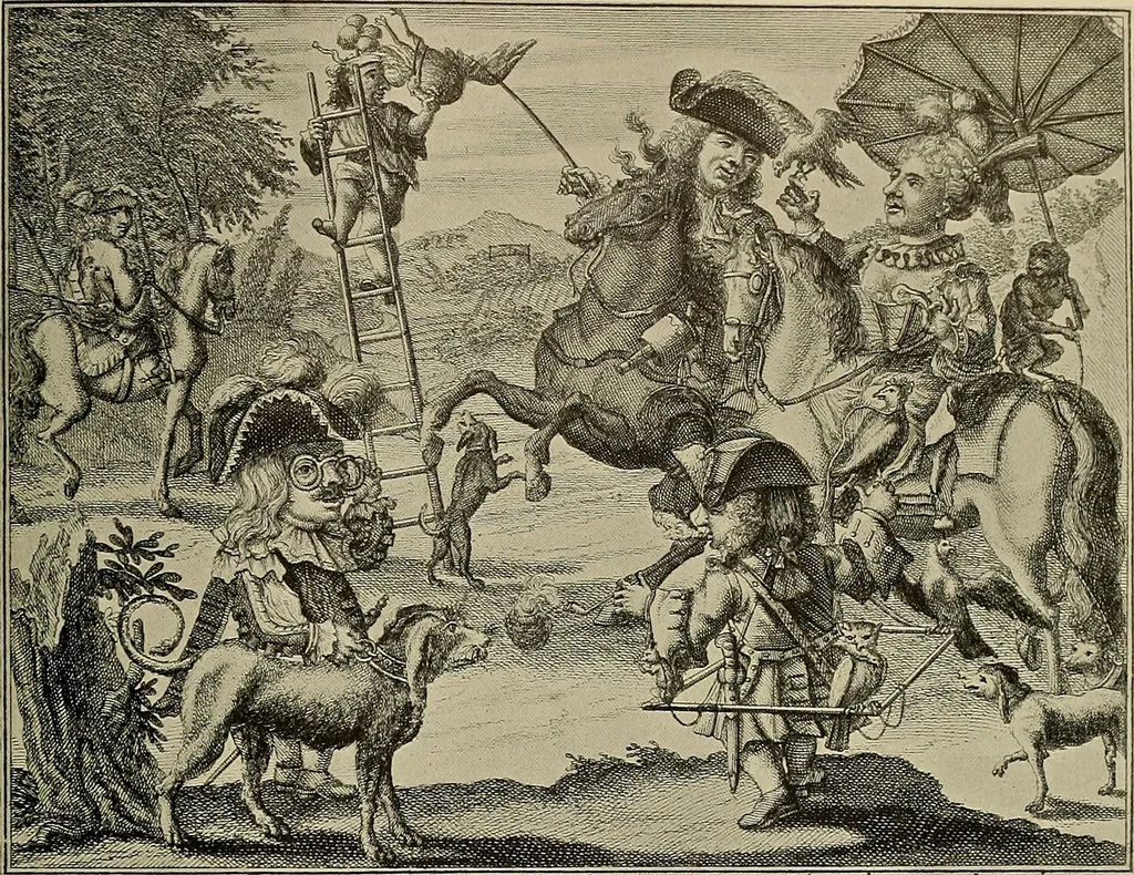 An illustration from Sport in art; an iconography of sport during four hundred years from the beginning of the fifteenth of the end of the eighteenth centuries, 1913, leaf 278