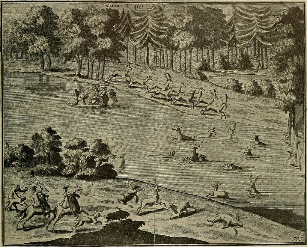 An illustration from Sport in art; an iconography of sport during four hundred years from the beginning of the fifteenth of the end of the eighteenth centuries, 1913, leaf 282