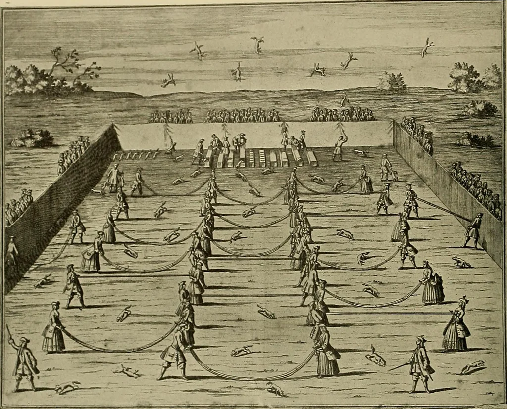 An illustration from Sport in art; an iconography of sport during four hundred years from the beginning of the fifteenth of the end of the eighteenth centuries, 1913, leaf 283