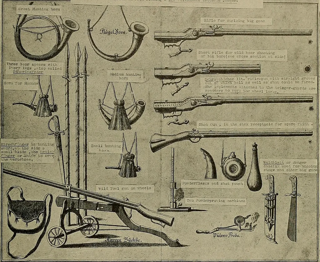 An illustration from Sport in art; an iconography of sport during four hundred years from the beginning of the fifteenth of the end of the eighteenth centuries, 1913, leaf 284