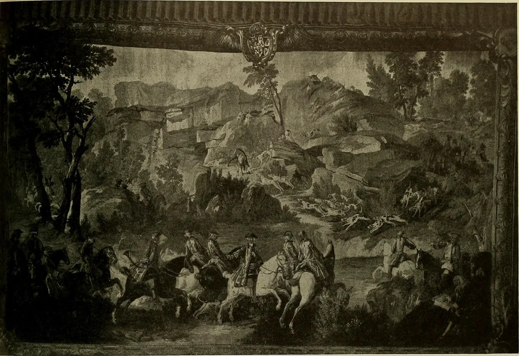 An illustration from Sport in art; an iconography of sport during four hundred years from the beginning of the fifteenth of the end of the eighteenth centuries, 1913, leaf 288