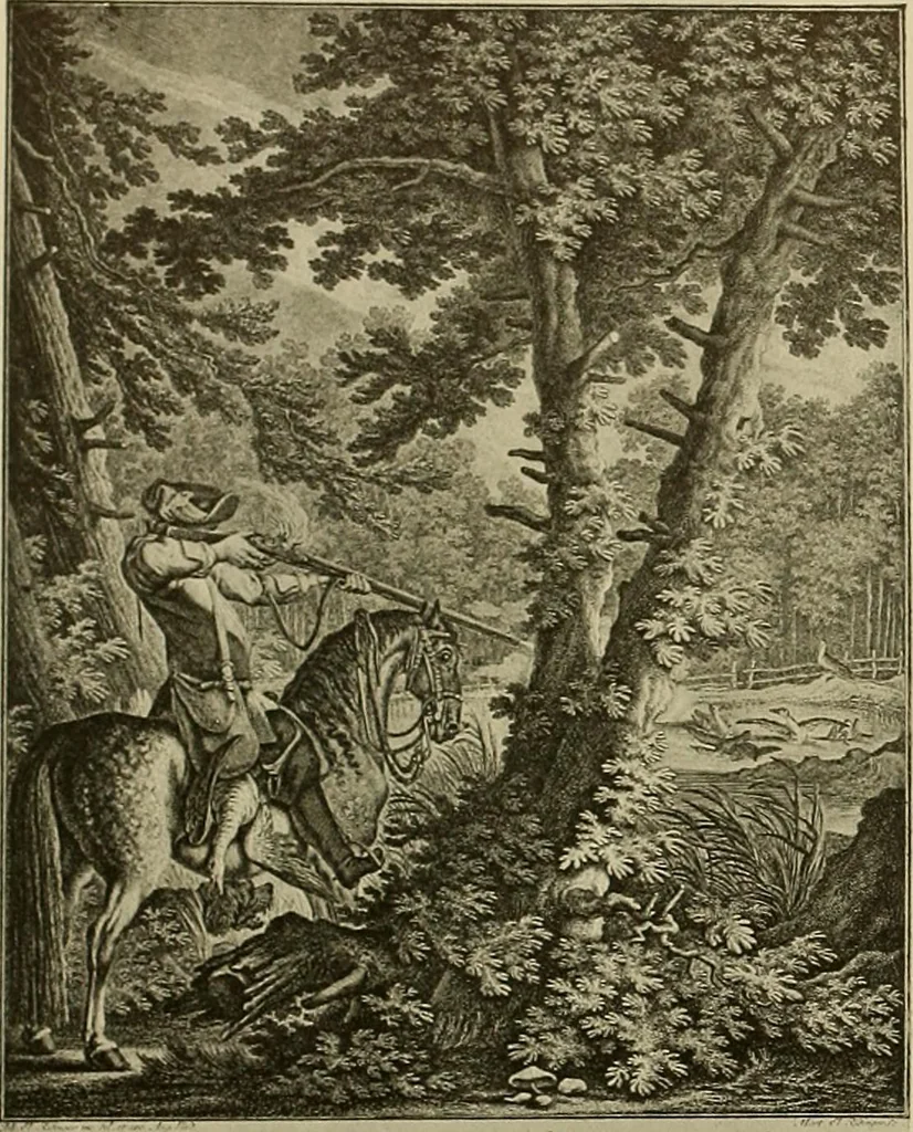 An illustration from Sport in art; an iconography of sport during four hundred years from the beginning of the fifteenth of the end of the eighteenth centuries, 1913, leaf 303