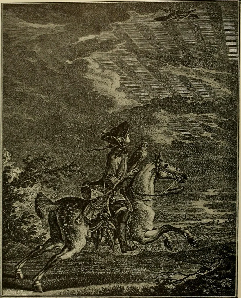 An illustration from Sport in art; an iconography of sport during four hundred years from the beginning of the fifteenth of the end of the eighteenth centuries, 1913, leaf 305