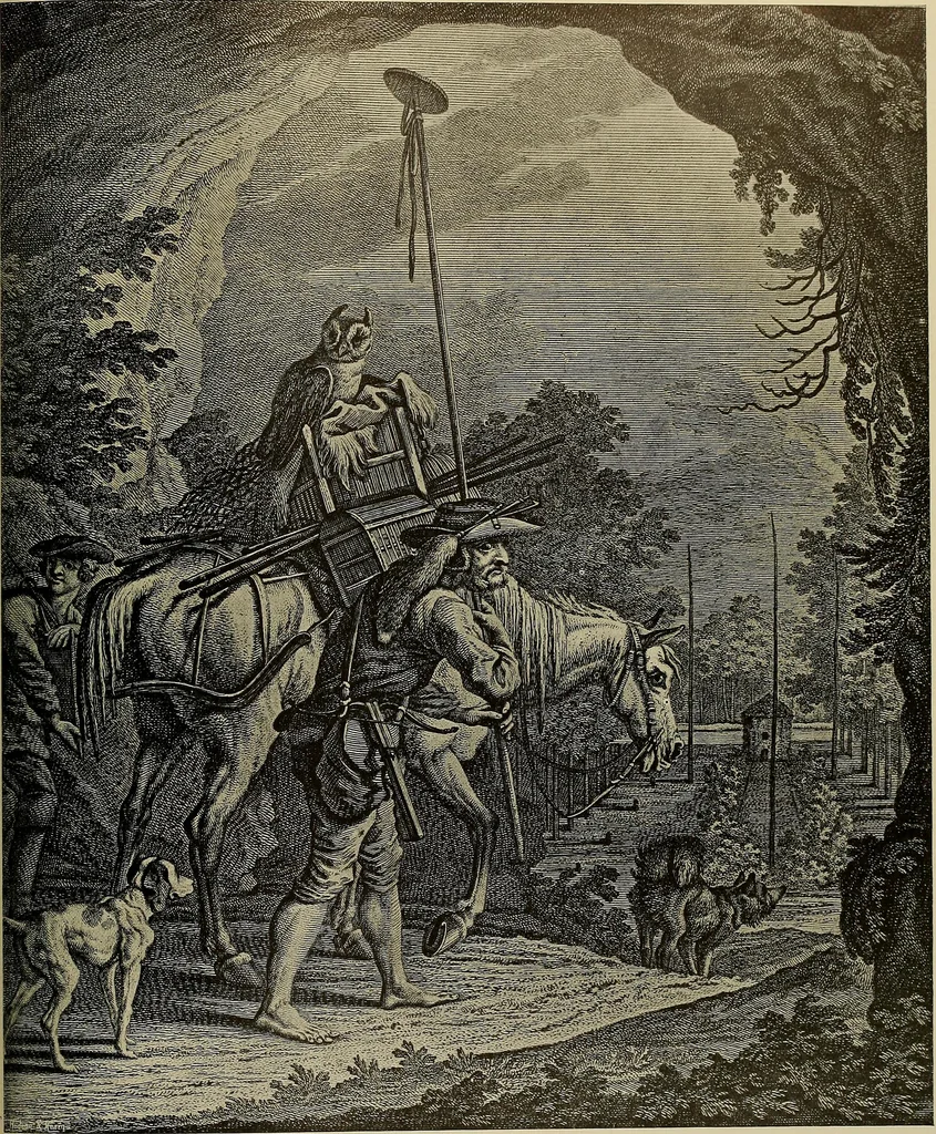 An illustration from Sport in art; an iconography of sport during four hundred years from the beginning of the fifteenth of the end of the eighteenth centuries, 1913, leaf 328