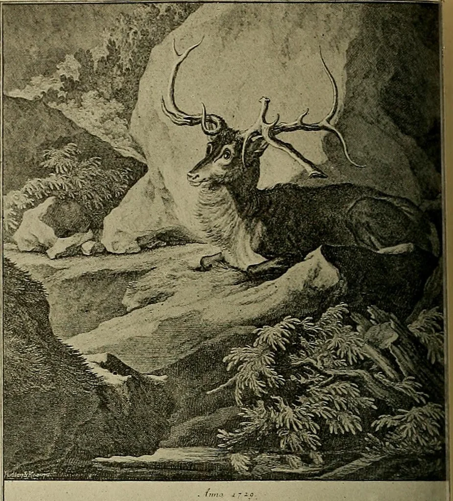 An illustration from Sport in art; an iconography of sport during four hundred years from the beginning of the fifteenth of the end of the eighteenth centuries, 1913, leaf 343