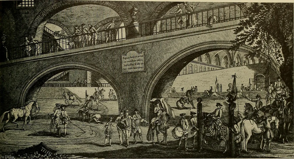 An illustration from Sport in art; an iconography of sport during four hundred years from the beginning of the fifteenth of the end of the eighteenth centuries, 1913, leaf 360