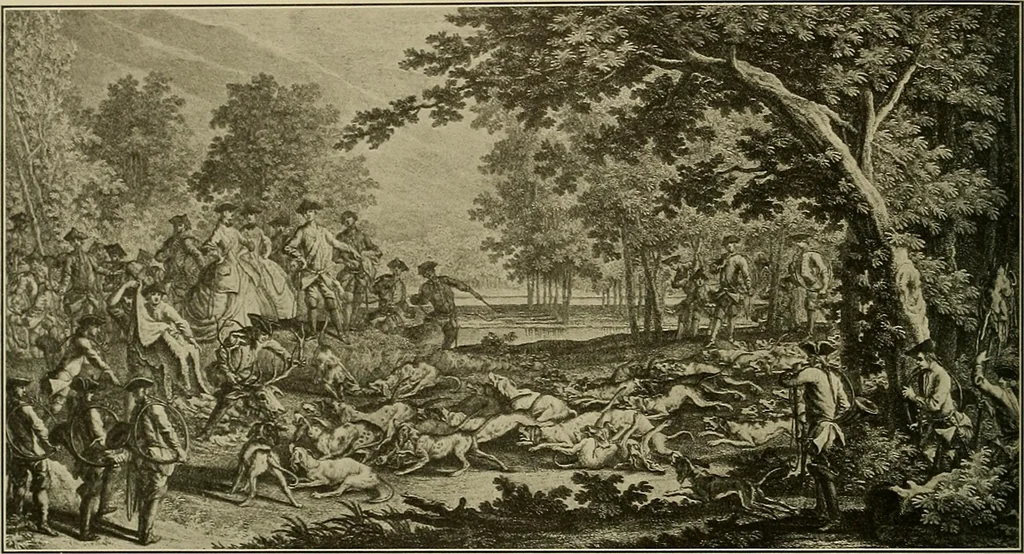 An illustration from Sport in art; an iconography of sport during four hundred years from the beginning of the fifteenth of the end of the eighteenth centuries, 1913, leaf 365