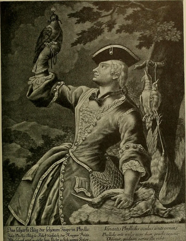 An illustration from Sport in art; an iconography of sport during four hundred years from the beginning of the fifteenth of the end of the eighteenth centuries, 1913, leaf 368