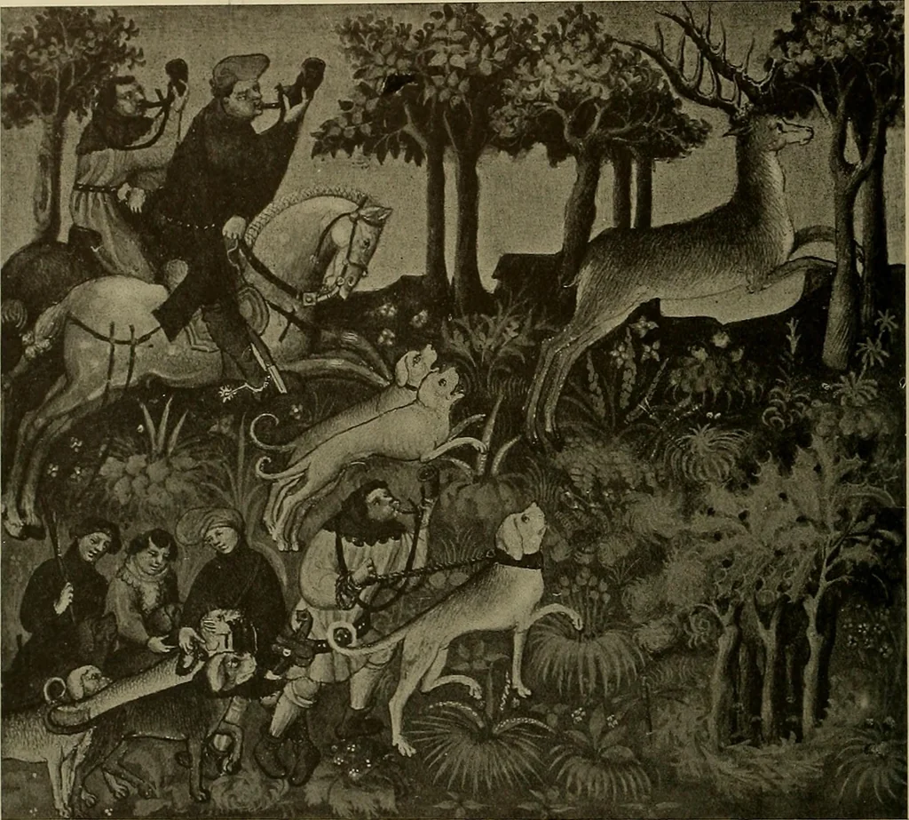 An illustration from Sport in art; an iconography of sport during four hundred years from the beginning of the fifteenth of the end of the eighteenth centuries, 1913, leaf 37