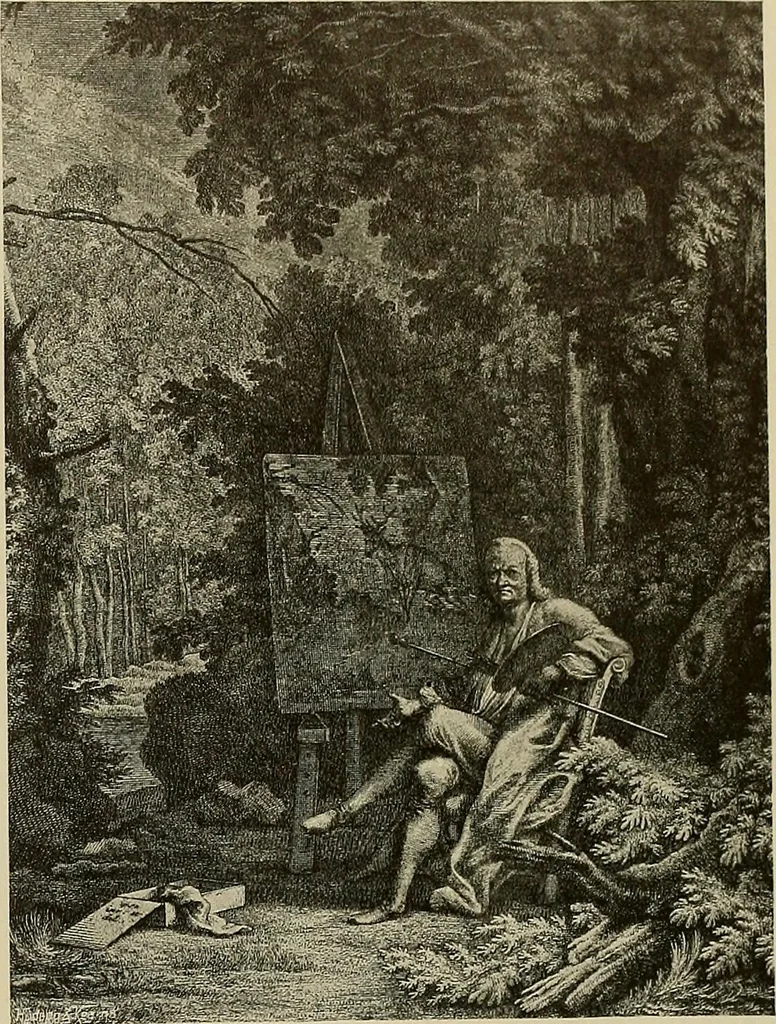 An illustration from Sport in art; an iconography of sport during four hundred years from the beginning of the fifteenth of the end of the eighteenth centuries, 1913, leaf 370