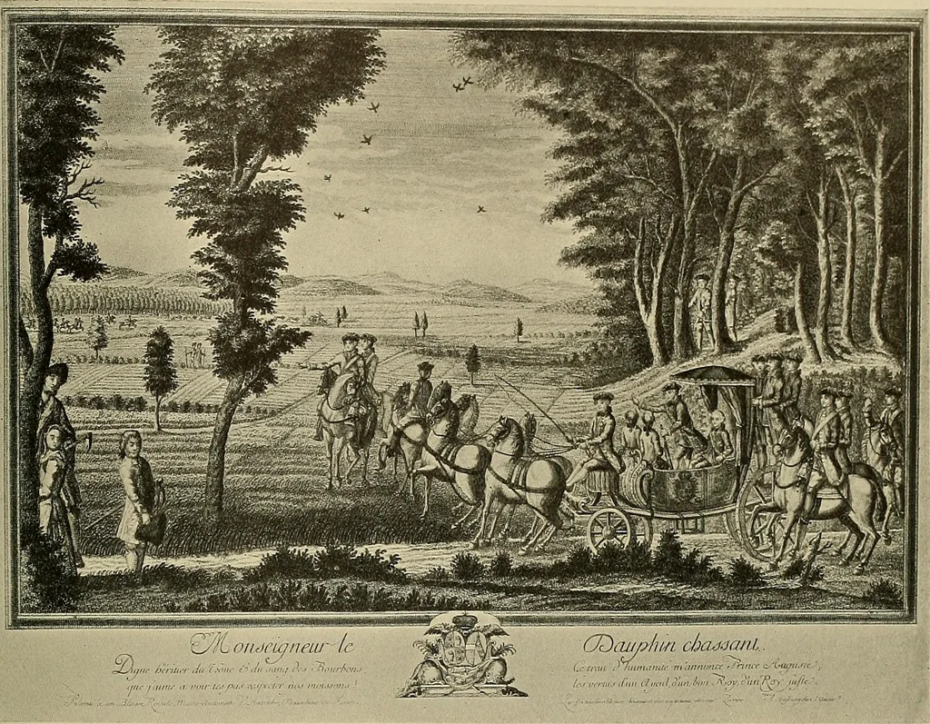 An illustration from Sport in art; an iconography of sport during four hundred years from the beginning of the fifteenth of the end of the eighteenth centuries, 1913, leaf 376
