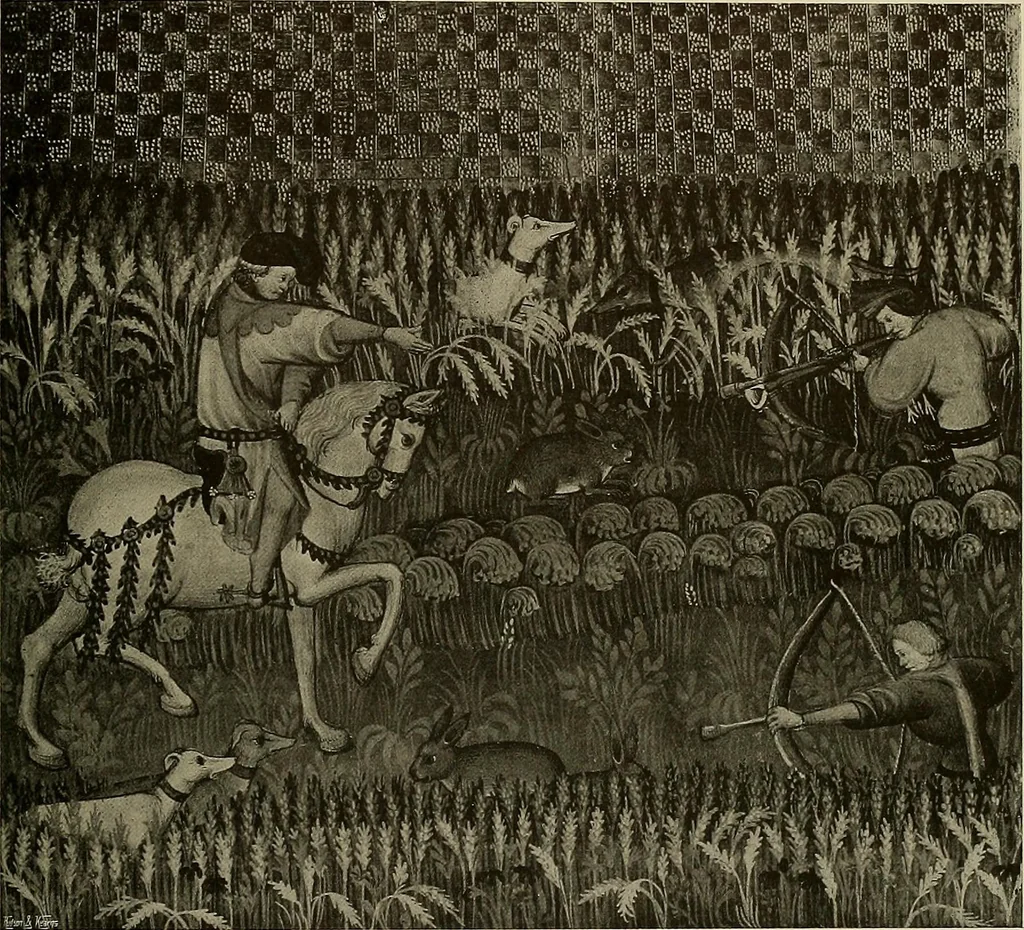 An illustration from Sport in art; an iconography of sport during four hundred years from the beginning of the fifteenth of the end of the eighteenth centuries, 1913, leaf 42