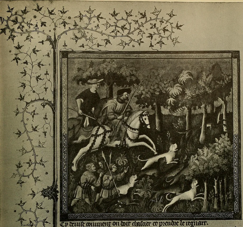 An illustration from Sport in art; an iconography of sport during four hundred years from the beginning of the fifteenth of the end of the eighteenth centuries, 1913, leaf 44