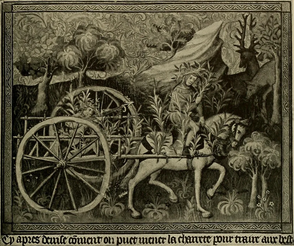 An illustration from Sport in art; an iconography of sport during four hundred years from the beginning of the fifteenth of the end of the eighteenth centuries, 1913, leaf 52