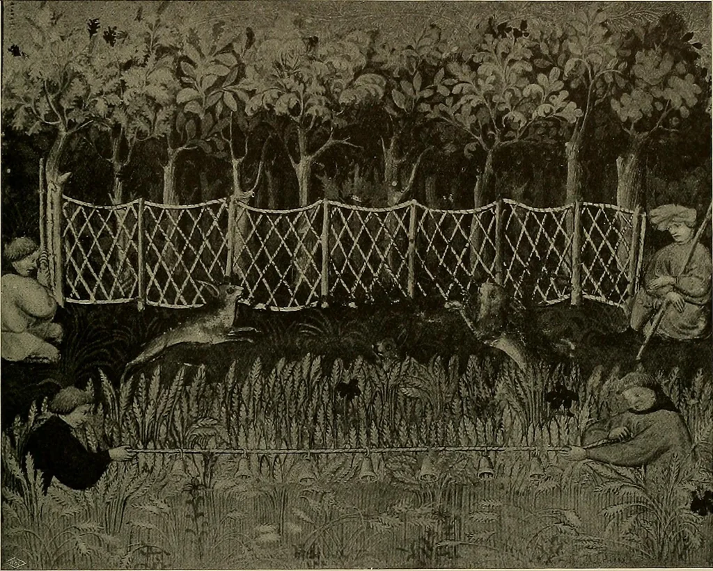 An illustration from Sport in art; an iconography of sport during four hundred years from the beginning of the fifteenth of the end of the eighteenth centuries, 1913, leaf 58
