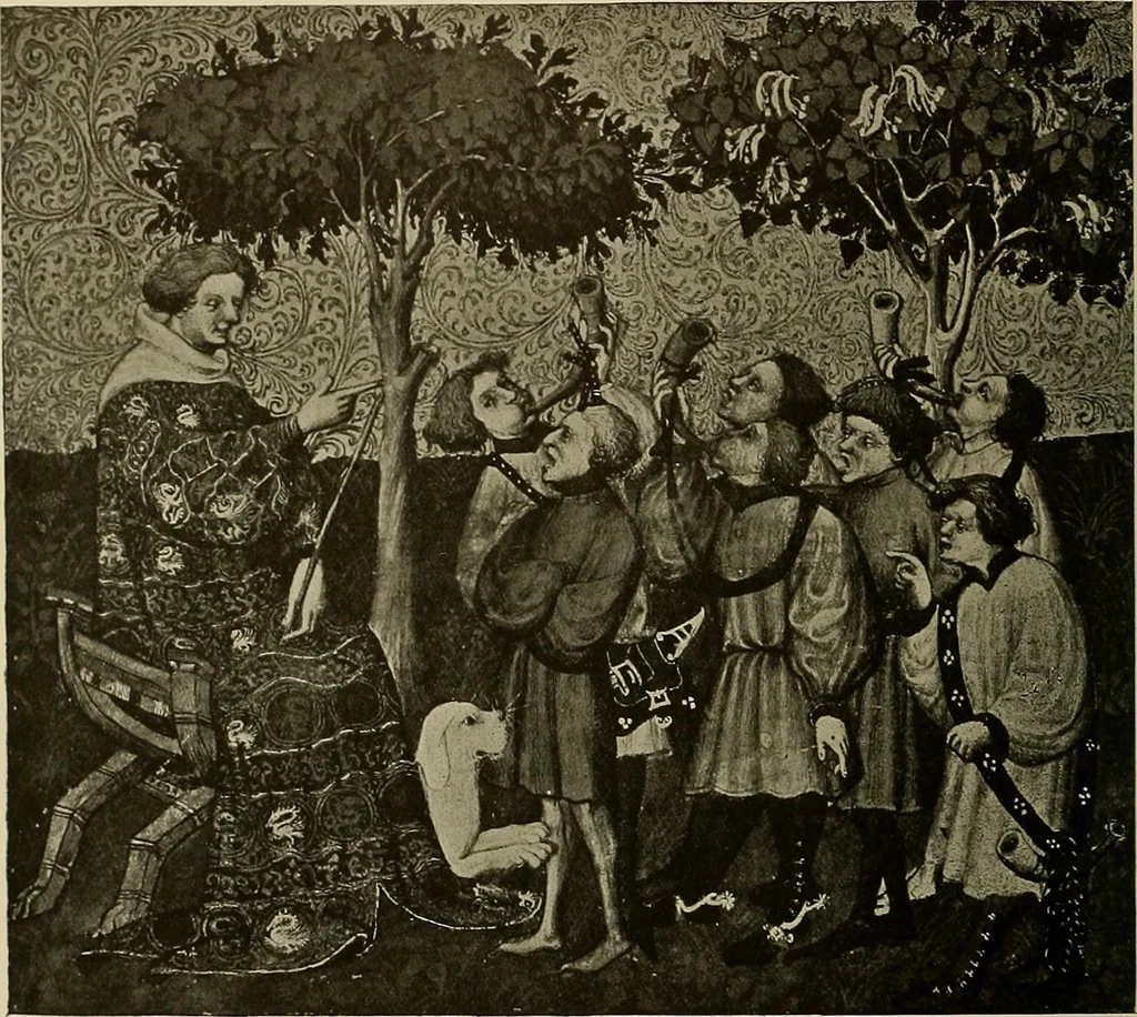An illustration from Sport in art; an iconography of sport during four hundred years from the beginning of the fifteenth of the end of the eighteenth centuries, 1913, leaf 61