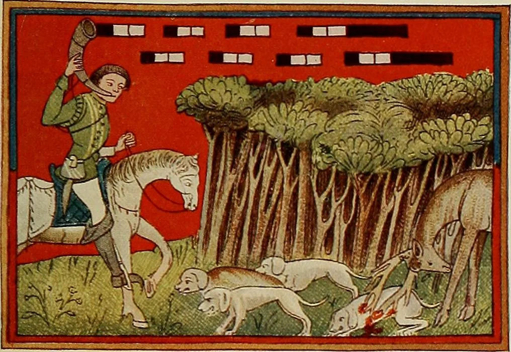 An illustration from Sport in art; an iconography of sport during four hundred years from the beginning of the fifteenth of the end of the eighteenth centuries, 1913, leaf 64