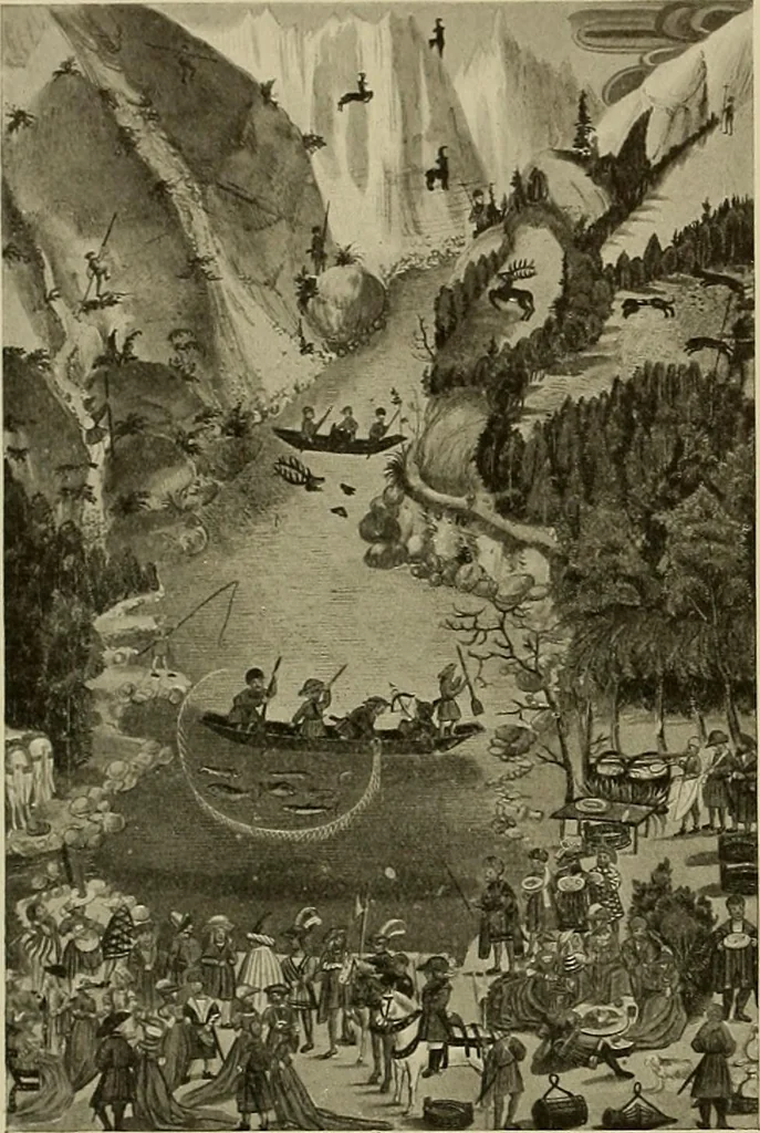 An illustration from Sport in art; an iconography of sport during four hundred years from the beginning of the fifteenth of the end of the eighteenth centuries, 1913, leaf 91