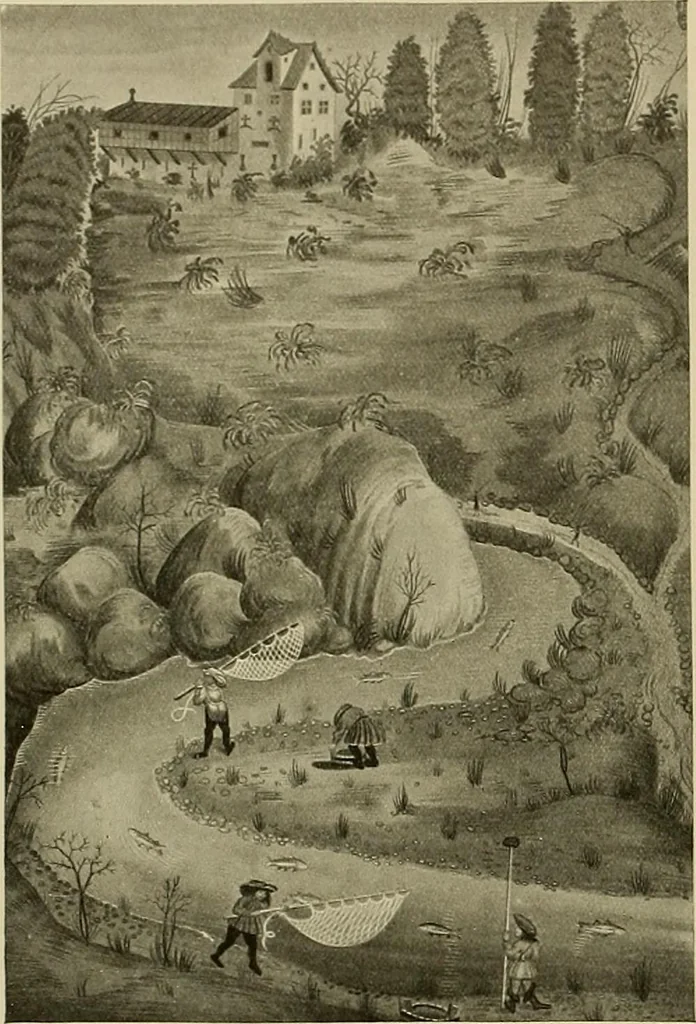 An illustration from Sport in art; an iconography of sport during four hundred years from the beginning of the fifteenth of the end of the eighteenth centuries, 1913, leaf 93