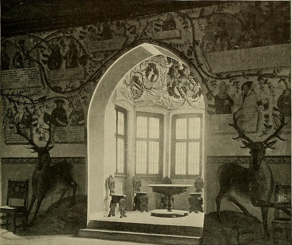 An illustration from Sport in art; an iconography of sport during four hundred years from the beginning of the fifteenth of the end of the eighteenth centuries, 1913, leaf 96