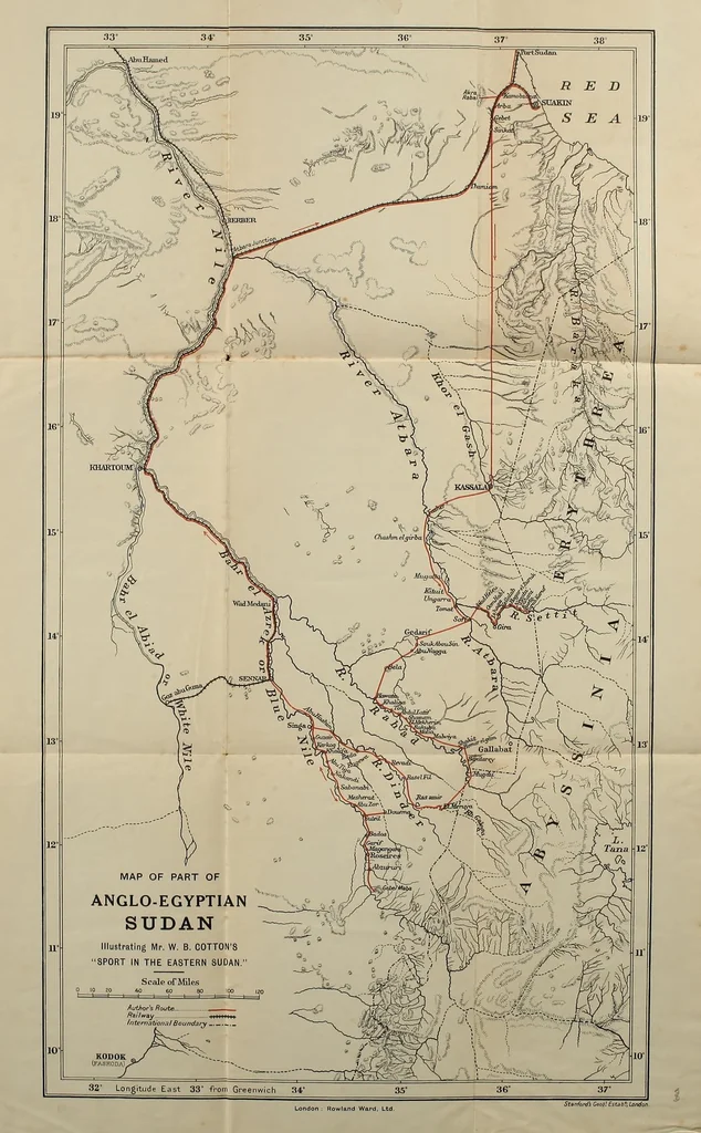 An illustration from Sport in the eastern Sudan, from Souakin to the Blue Nile, 1912, leaf 313
