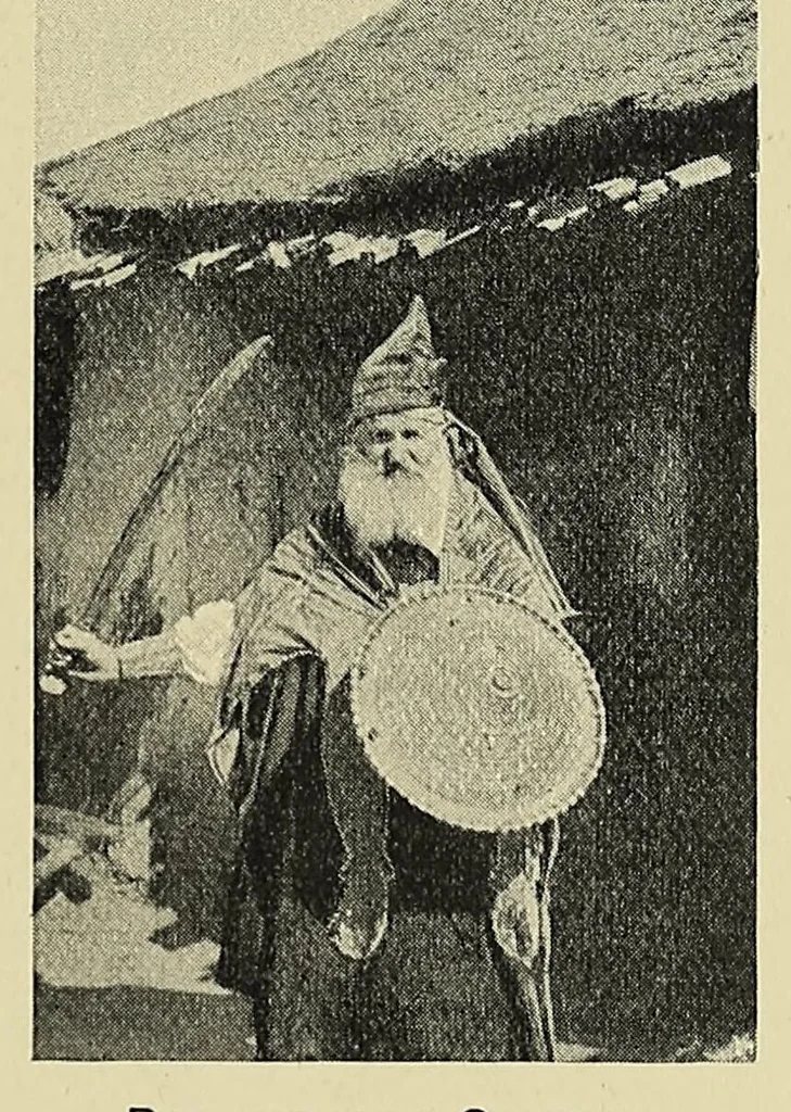 An illustration from A sporting trip through Abyssinia : a narrative of a nine months' journey from the plains of the Hawash to the snows of Simien, with a description of the game, from elephant to ibex, and notes on the manners and customs of the natives, 1902, leaf 151