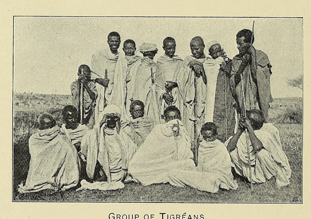 An illustration from A sporting trip through Abyssinia : a narrative of a nine months' journey from the plains of the Hawash to the snows of Simien, with a description of the game, from elephant to ibex, and notes on the manners and customs of the natives, 1902, leaf 418